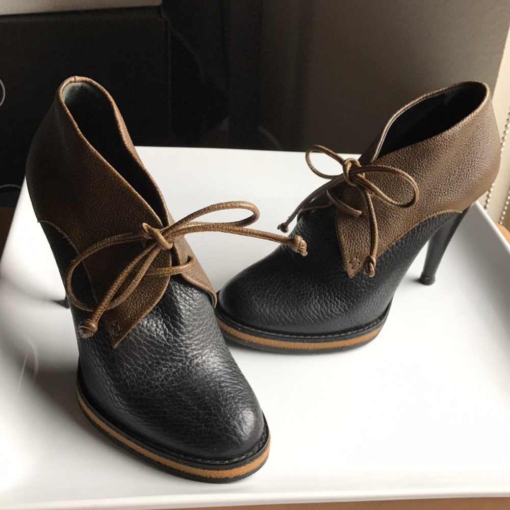 Balenciaga Paris Two-Tone Booties 37 - Picture 2 of 8